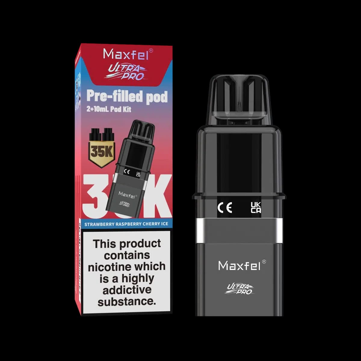 Maxfel Ultra Pro Prefilled Pod-Strawberry Raspberry Cherry Ice
