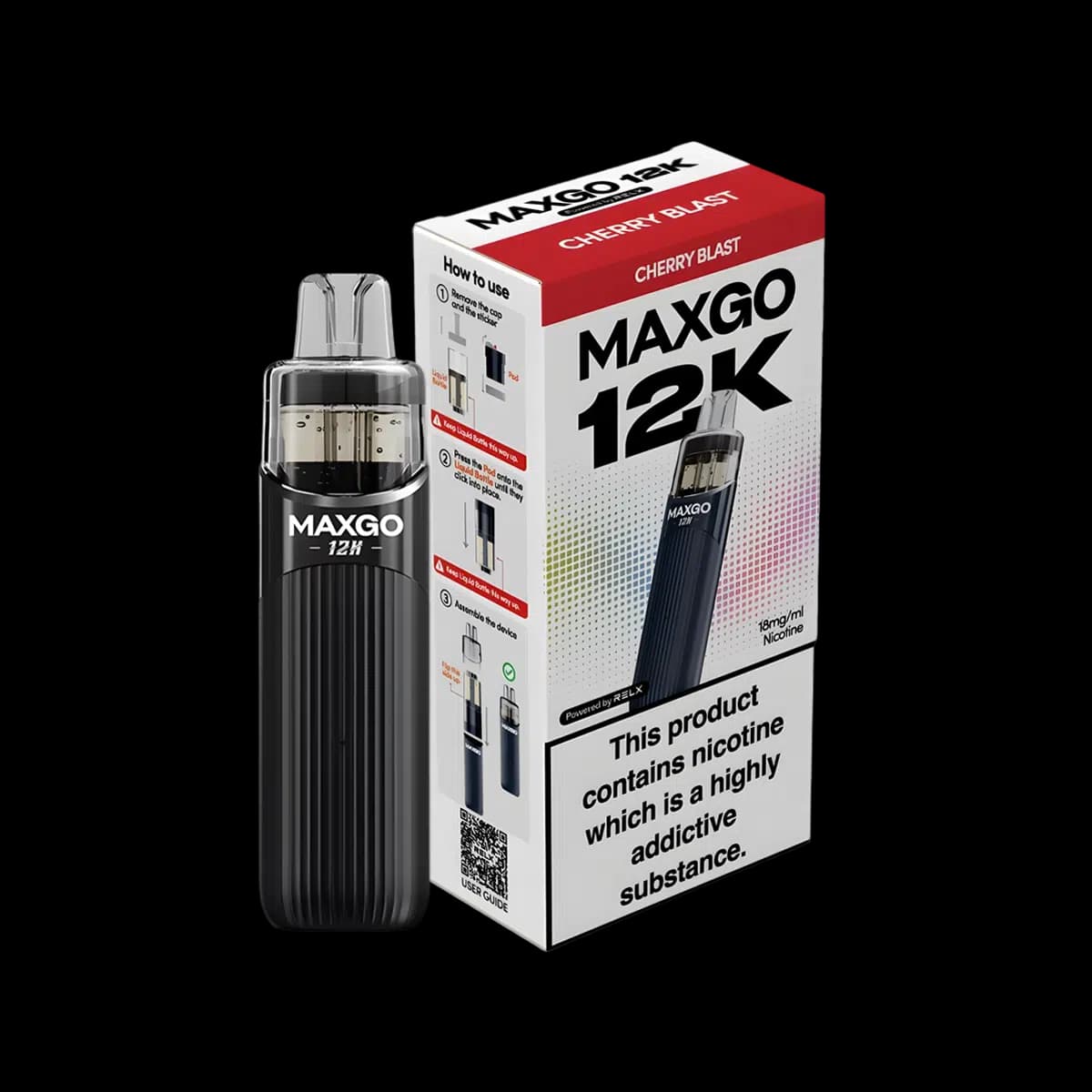 Relx Maxgo 12K Prefilled Pod Kit - Vape Kits