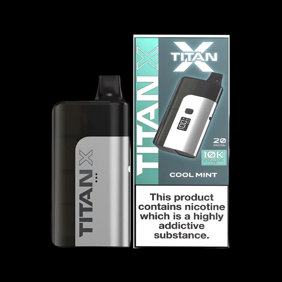 Titan X 10K Prefilled Pod Vape Kit - Cool Mint