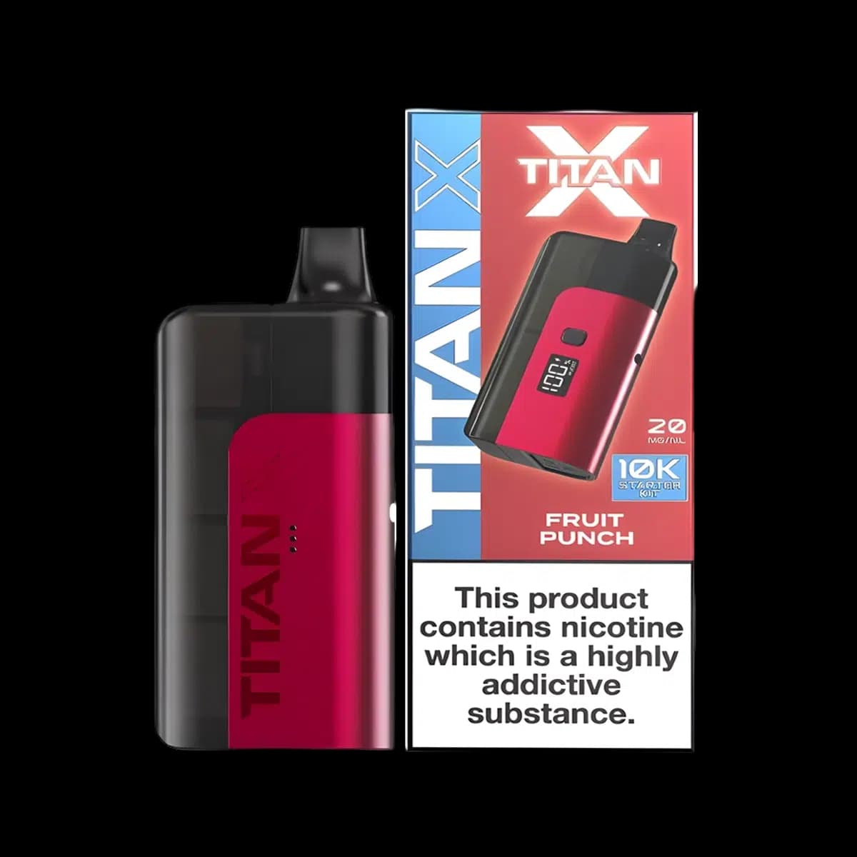 Titan X 10K Prefilled Pod Vape Kit - Fuit Punch