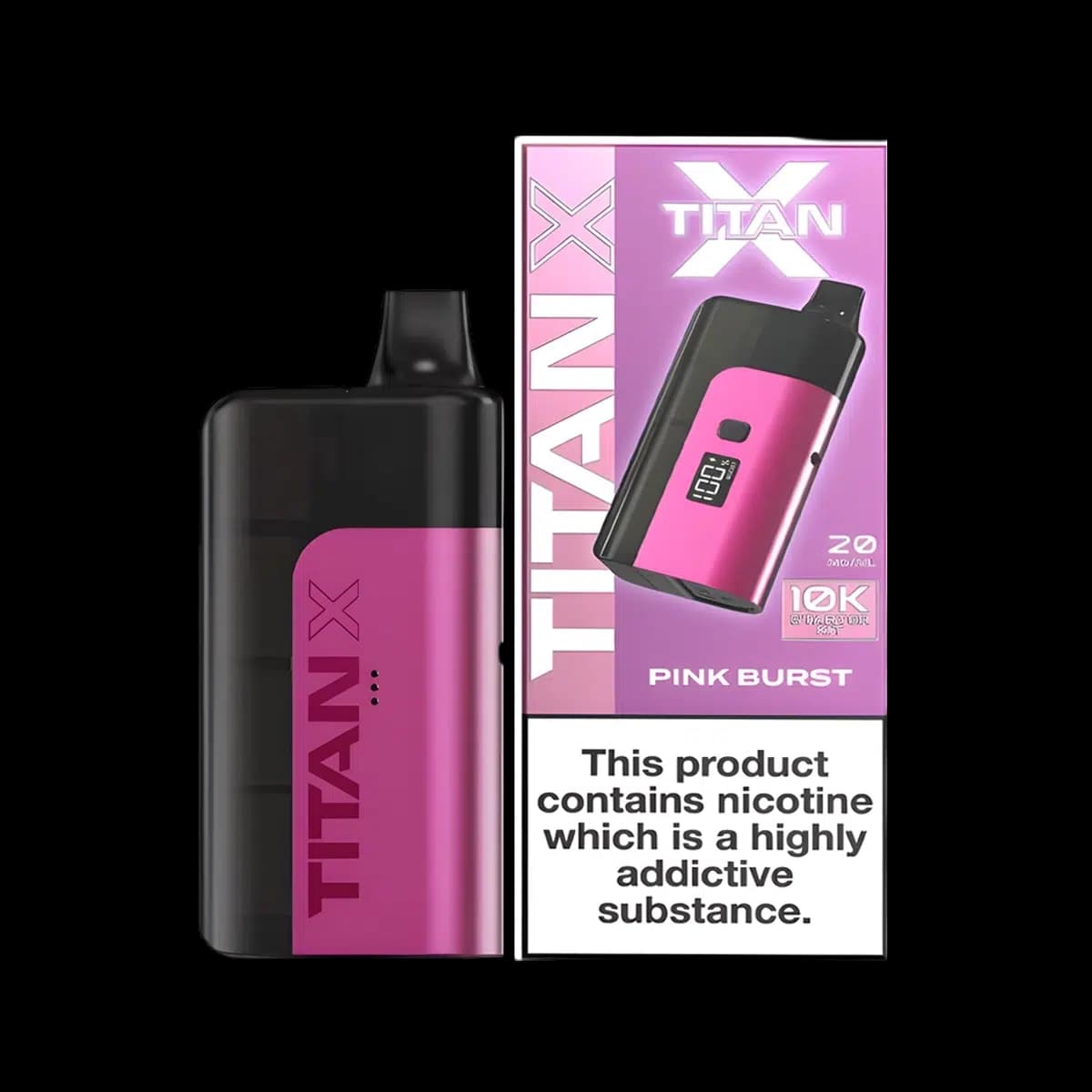 Titan X 10K Prefilled Pod Vape Kit - Pink Burst