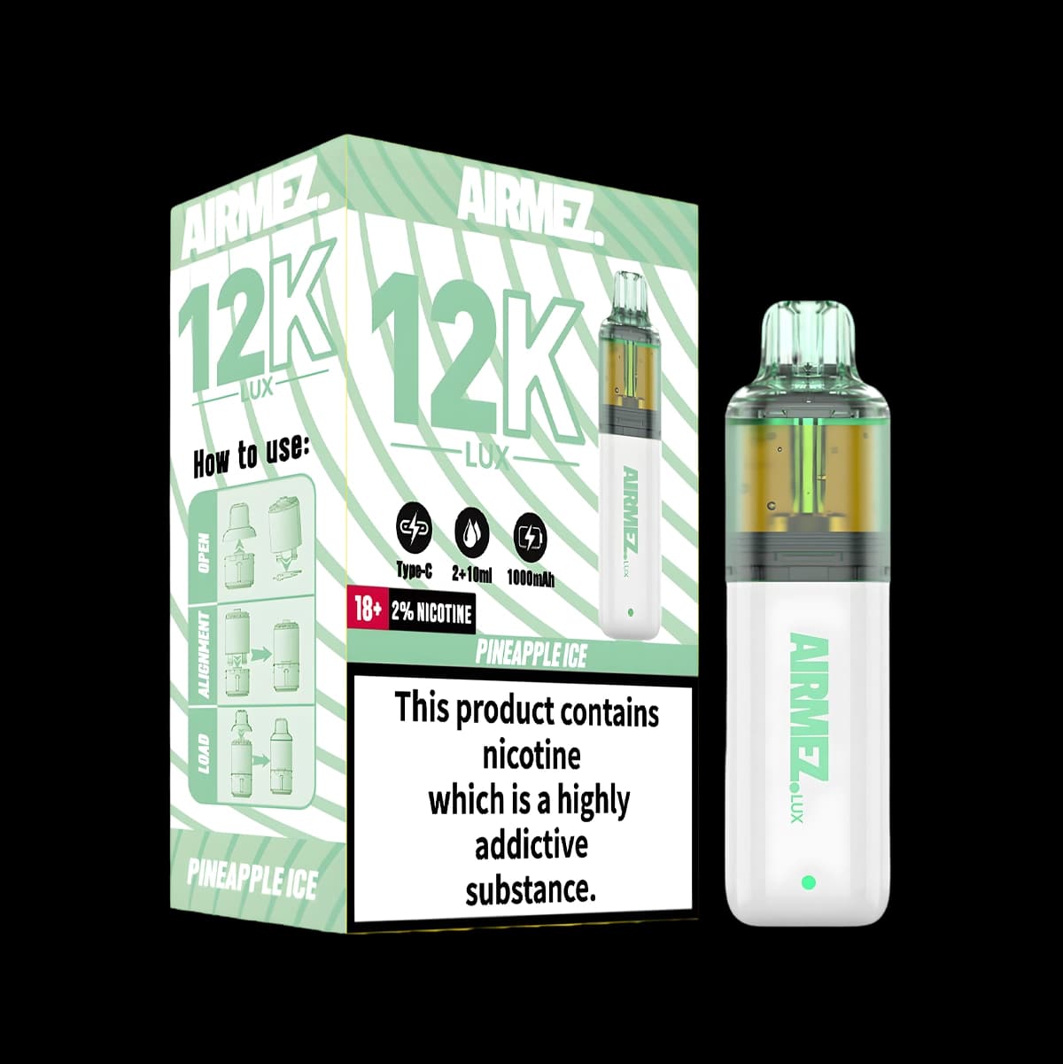 Airmez 12k Prefilled Vape Kit - Pineapple Ice