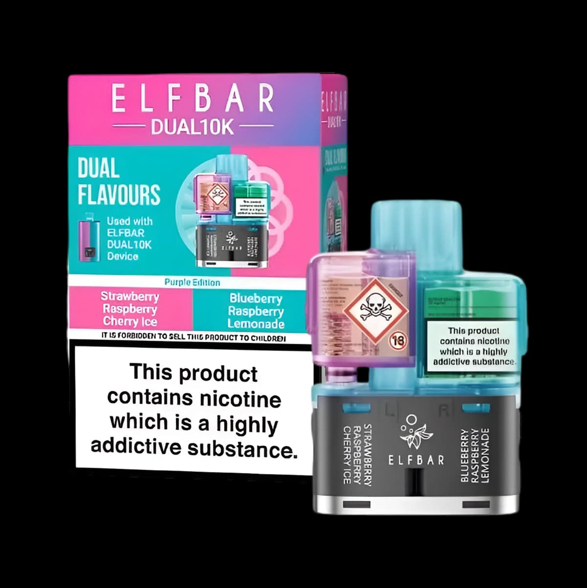 Elf Bar Dual 10K Prefilled Pods-Purple Edition