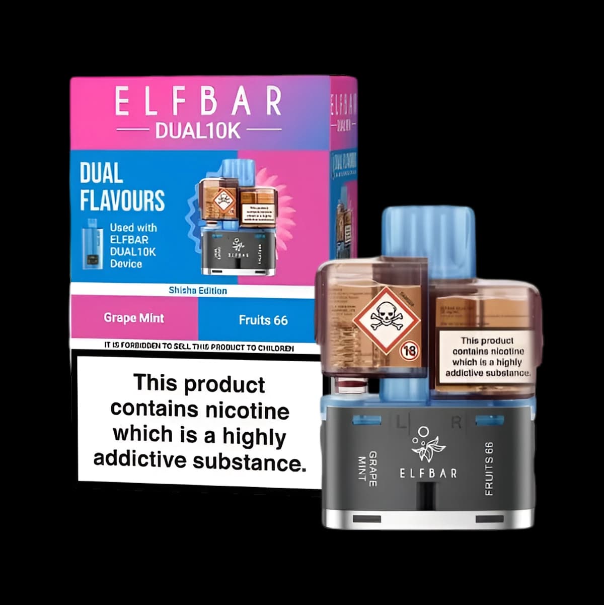 Elf Bar Dual 10K Prefilled Pods-Shisha Edition
