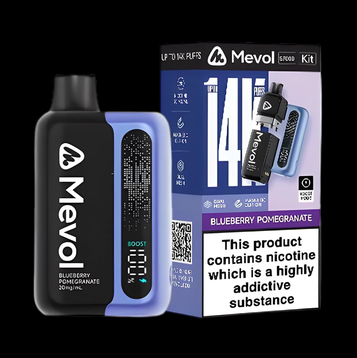 Mevol S7000 Prefilled Pod Kit-Blueberry Pomegranate