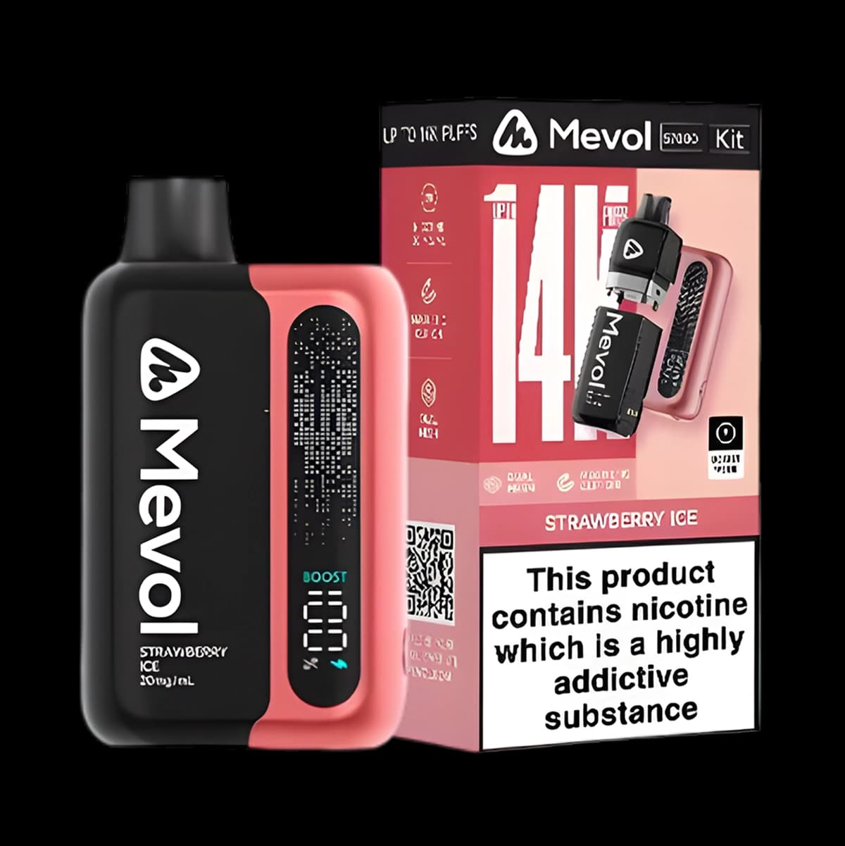Mevol S7000 Prefilled Pod Kit-Strawberry Ice