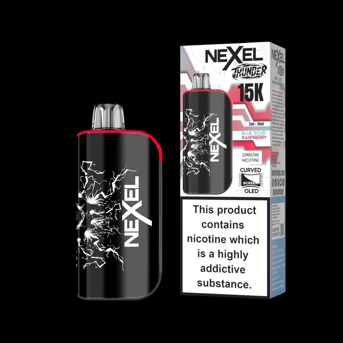 Nexel Thunder 15K Prefilled Pod Kit - Blue Sour Raspberry - 2