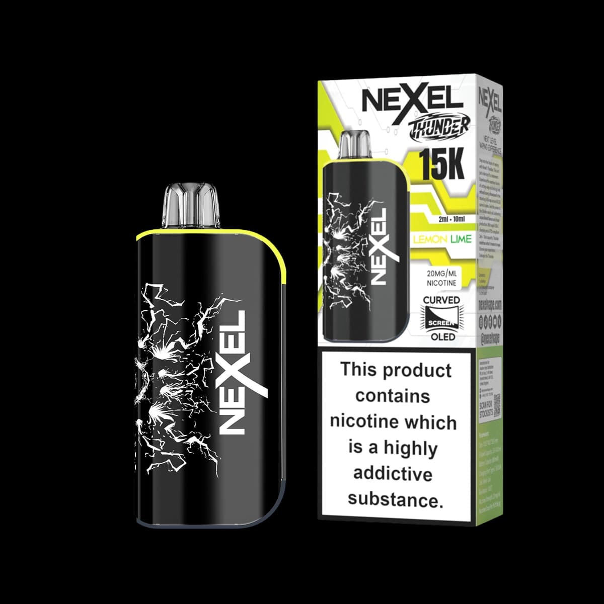 Nexel Thunder 15K Prefilled Pod Kit -Lemon Lime-2