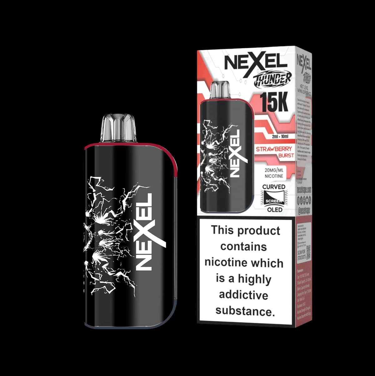 Nexel Thunder 15K Prefilled Pod Kit -Strawberry Burst-2