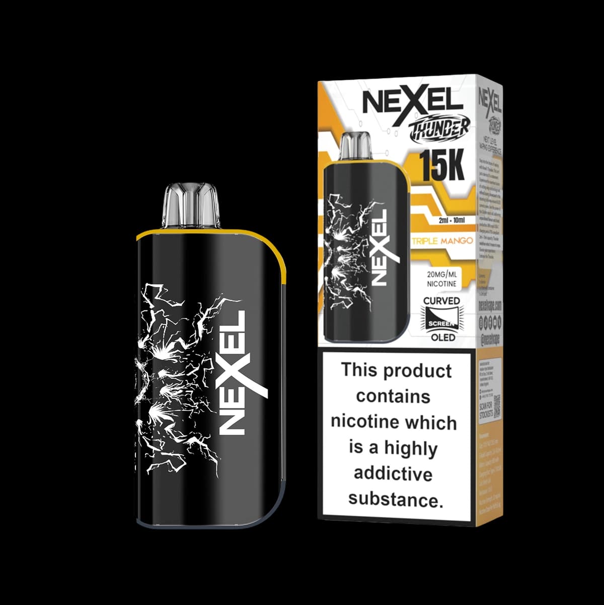 Nexel Thunder 15K Prefilled Pod Kit -Triple Mango-2