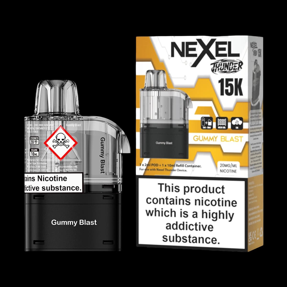 Nexel Thunder 15K Prefilled Pods - Gummy Blast -2