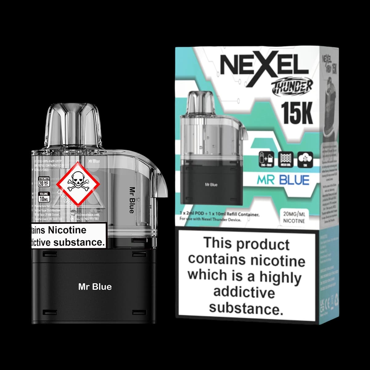 Nexel Thunder 15K Prefilled Pods Refill Containers - Pre-Filled Vape Pods
