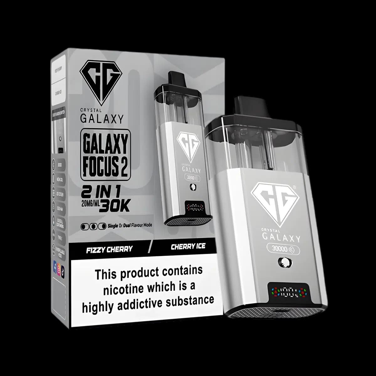 Crystal Galaxy Focus 2 30K Vape Kit-Fizzy Cherry-Cherry Ice