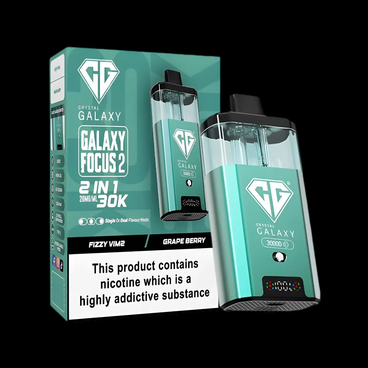 Crystal Galaxy Focus 2 30K Vape Kit-Fizzy VIM2-Grape Berry