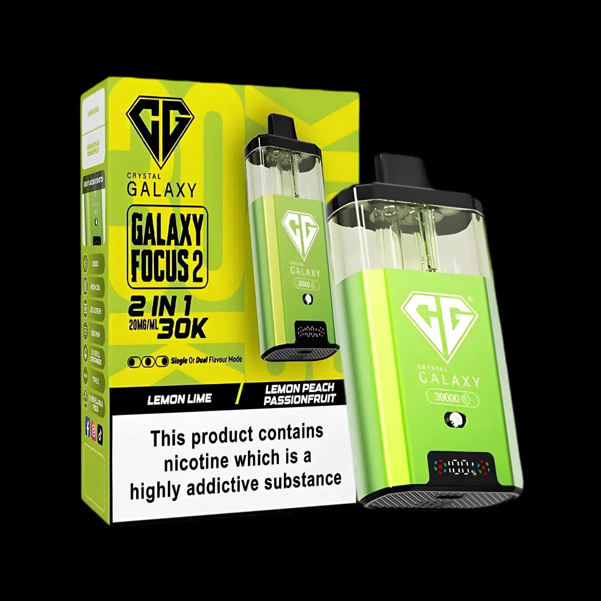 Crystal Galaxy Focus 2 30K Vape Kit-Lemon Lime-Lemon Peach Passionfruit