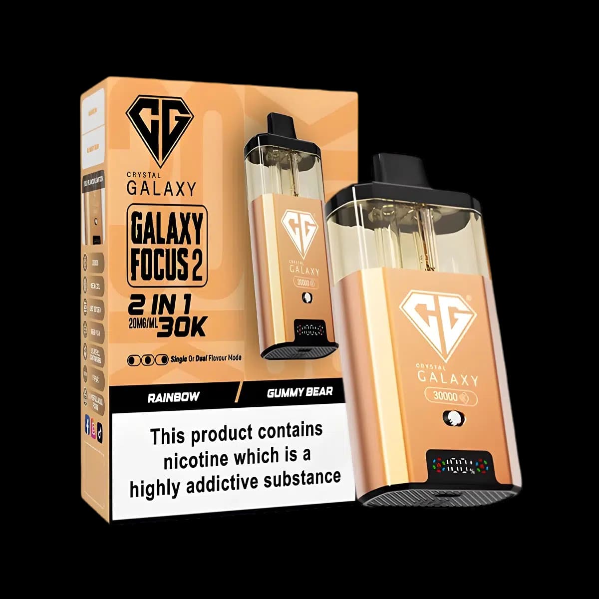 Crystal Galaxy Focus 2 30K Vape Kit-Rainbow-Gummy Bear