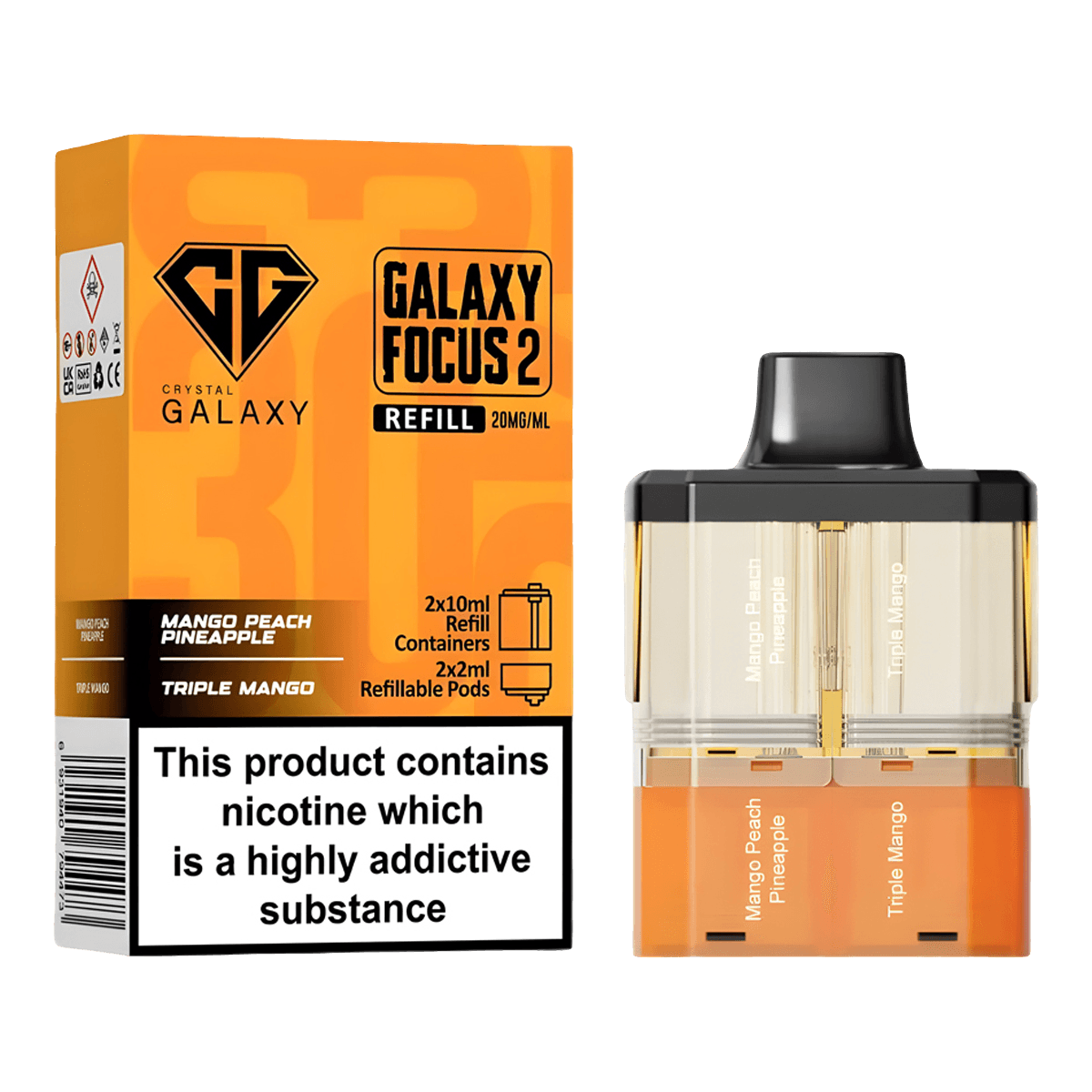 MANGO-PEACH-PINEAPPLE-TRIPLE-MANGO-CRYSTAL-GALAXY-30K-FOCUS-2-PREFILLED-PODS