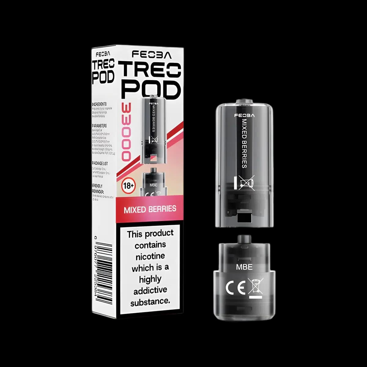 Mixed Berries-Feoba Treo 33K Prefilled Pods