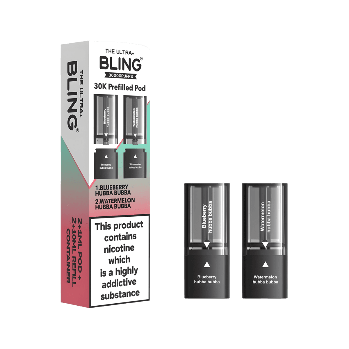BLUEBERRY-HUBBA-BUBBA-WATERMELON-HUBBA-BUBBA-THE-BLING-ULTRA-30K-PREFILLED-PODS-20MG