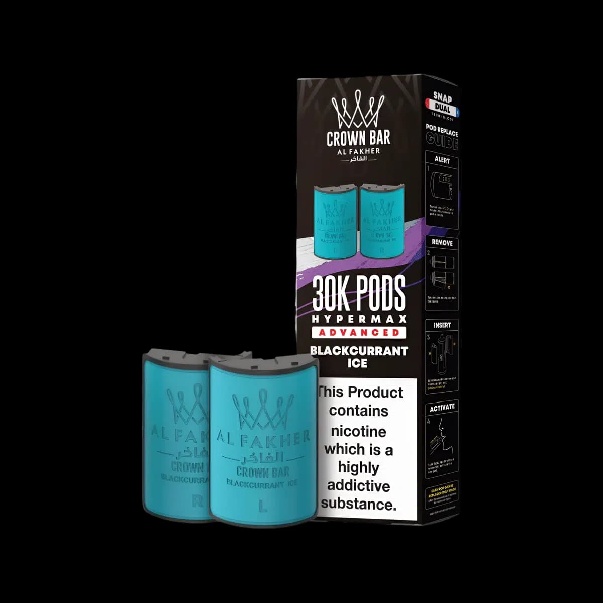 Blackcurrant Ice-Al Fakher 30K Hypermax Refill Pods