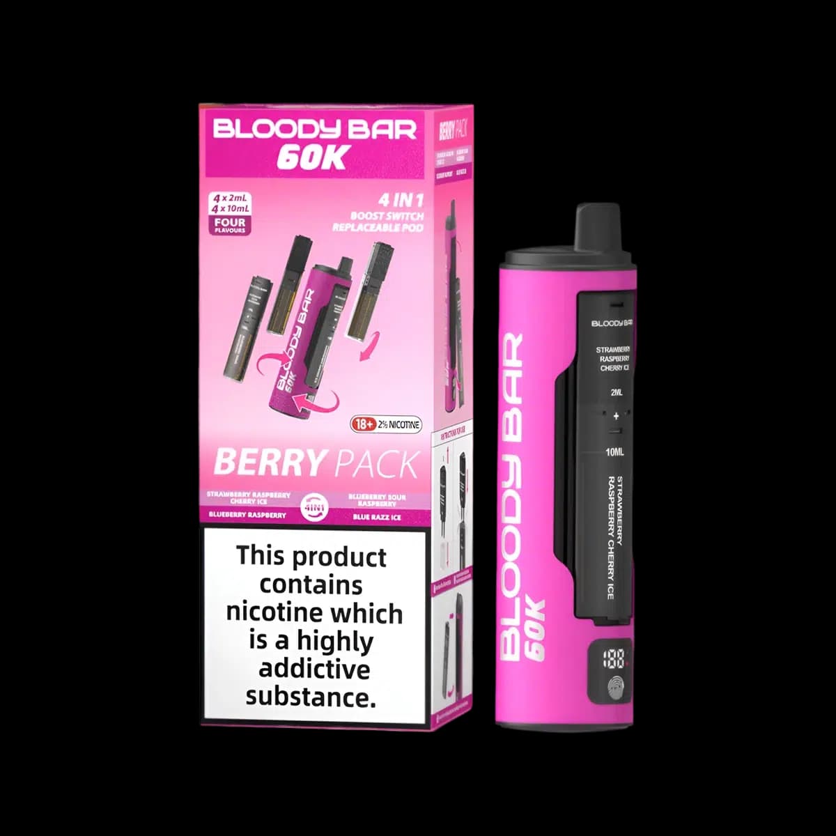 Berry Pack-Bloody Bar 60K Prefilled Vape Kit