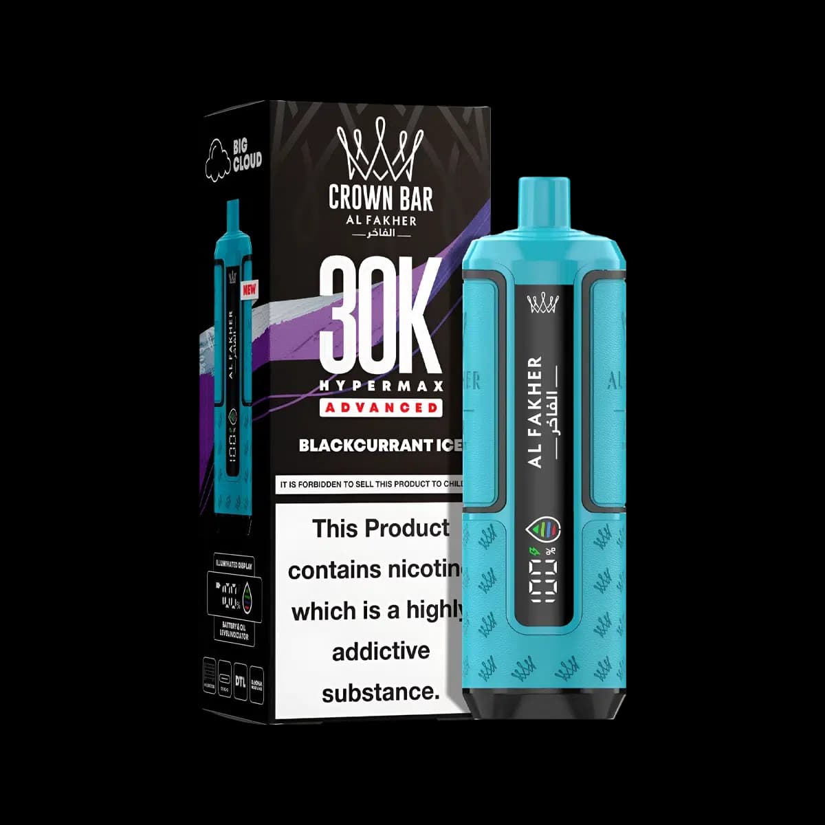 Blackcurrant Ice-Al Fakher Hypermax 30K Prefilled Vape Kit