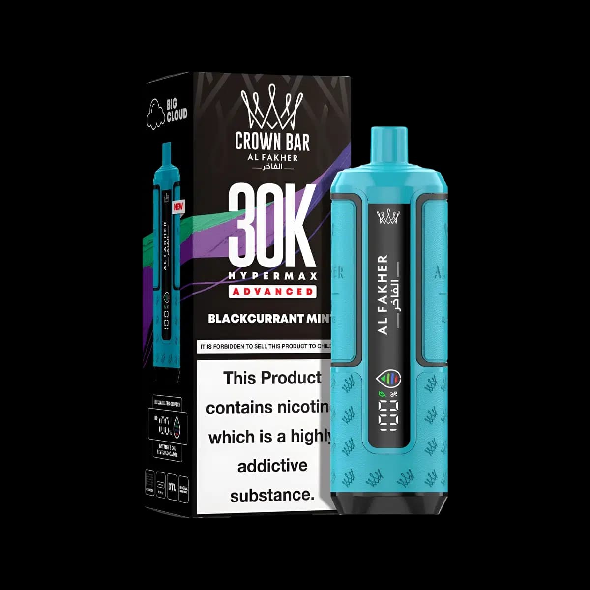 Blackcurrant Mint-Al Fakher Hypermax 30K Prefilled Vape Kit