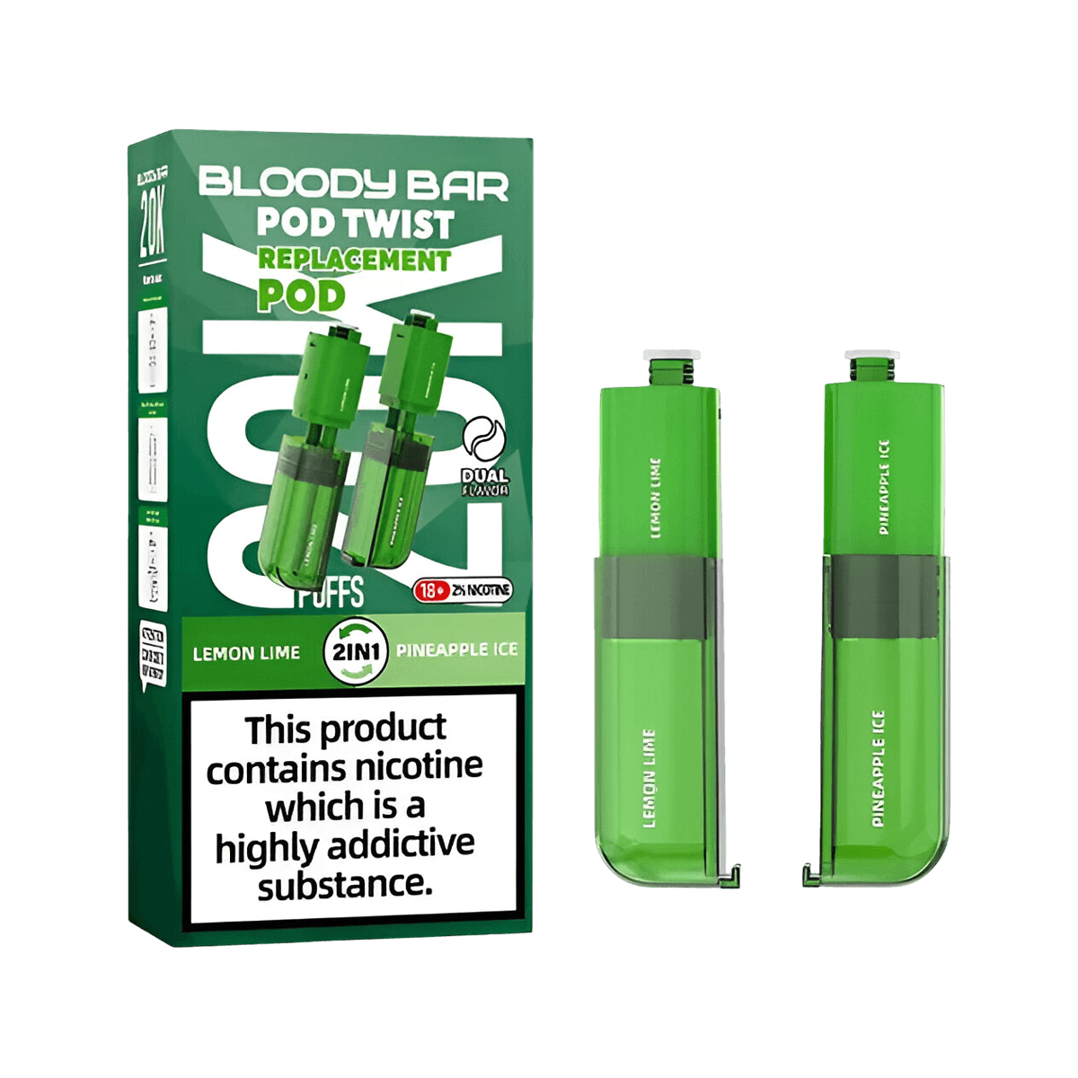 Bloody Bar Pod Twist 20K Prefilled Pods Refill Containers - Pod Systems