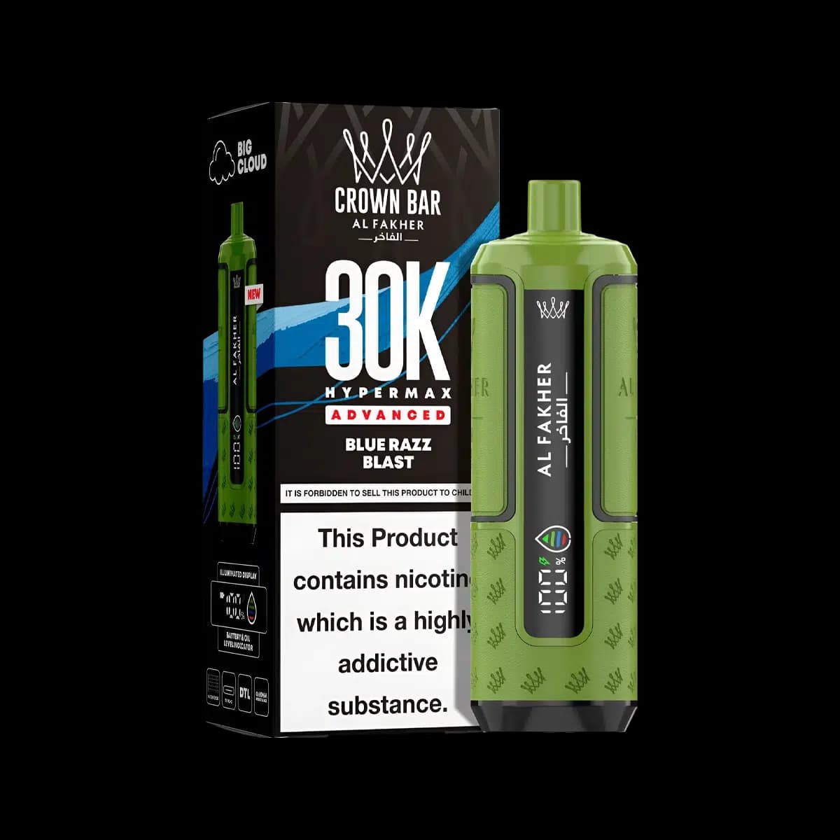 Blue Razz Blast-Al Fakher Hypermax 30K Prefilled Vape Kit