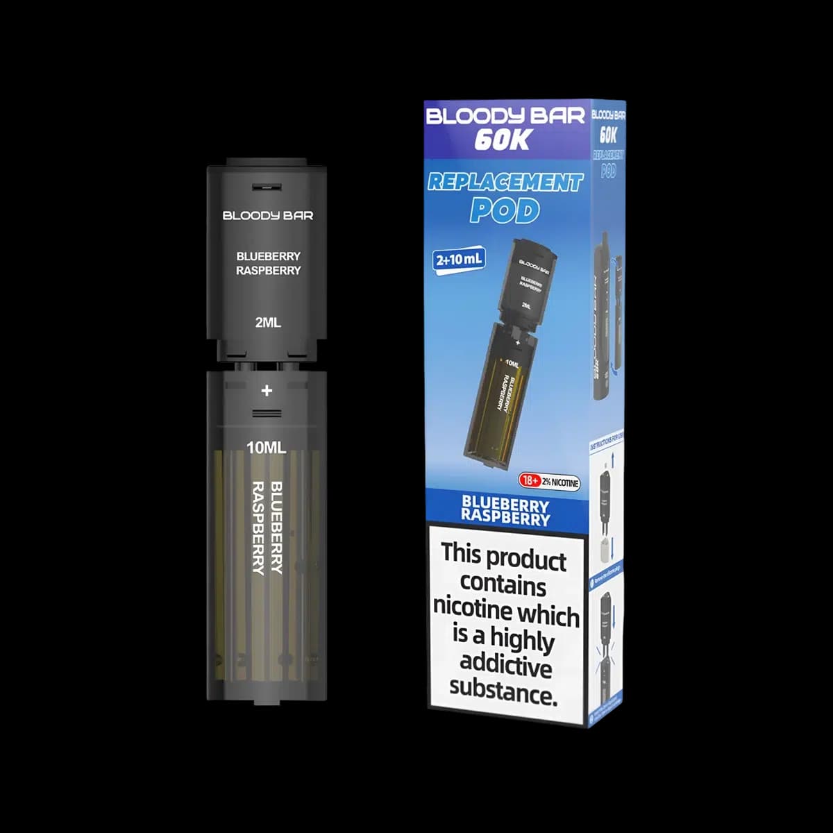 Blueberry Raspberry-Bloody Bar 60K Replacement Pod