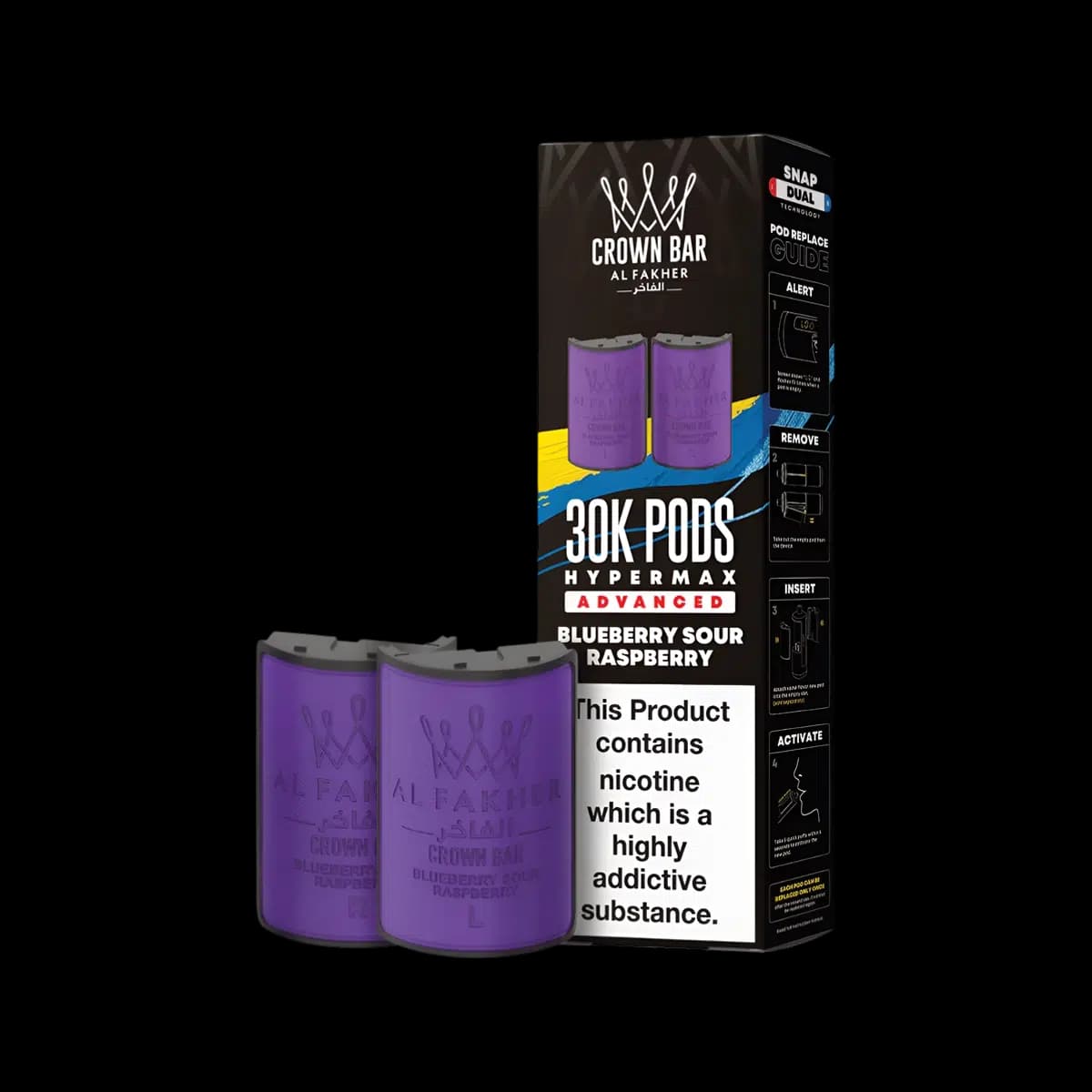 Blueberry Sour Raspberry-Al Fakher 30K Hypermax Refill Pods