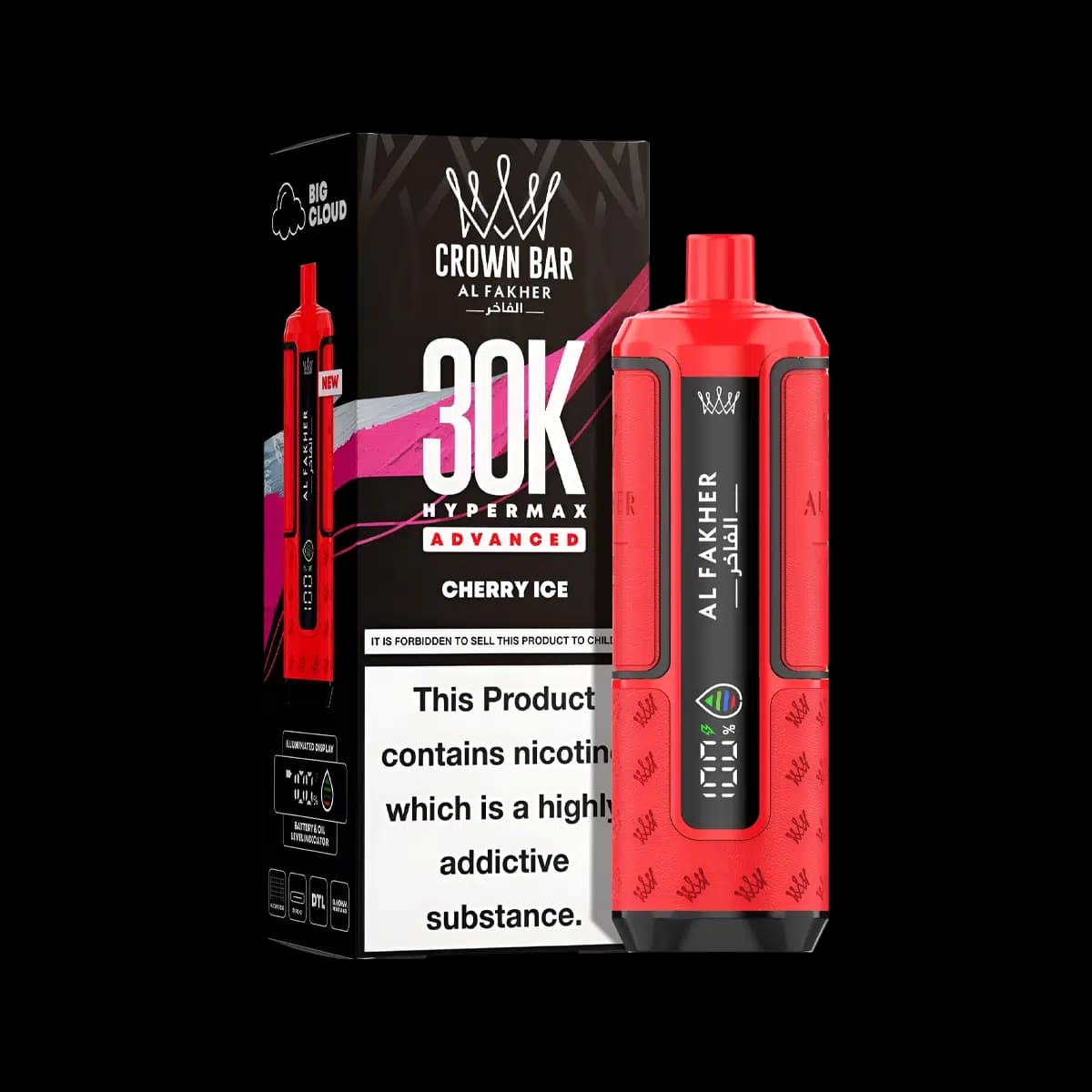 Cherry Ice-Al Fakher Hypermax 30K Prefilled Vape Kit