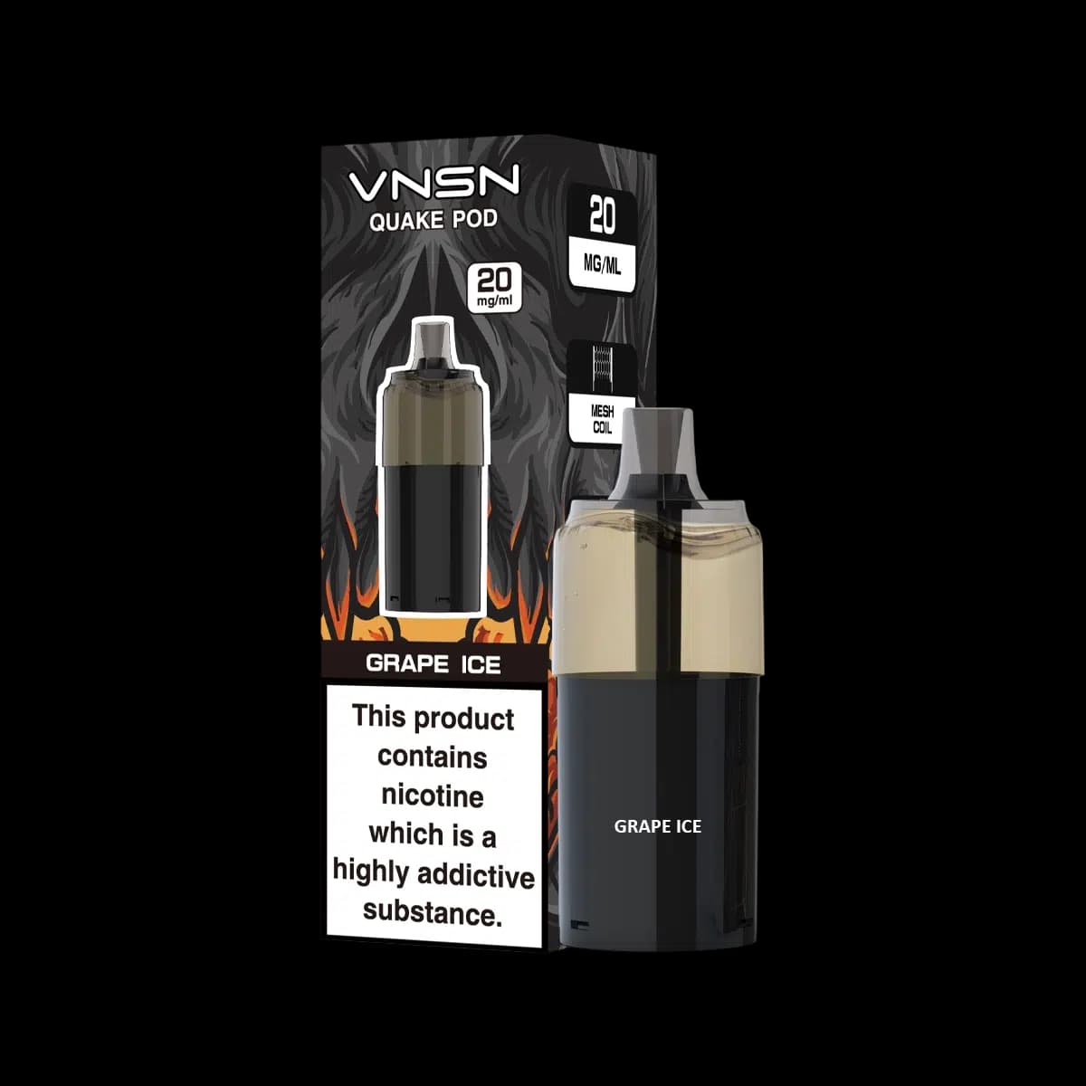 GRAPE ICE-VNSN Quake 10000 Pod Refill Containers