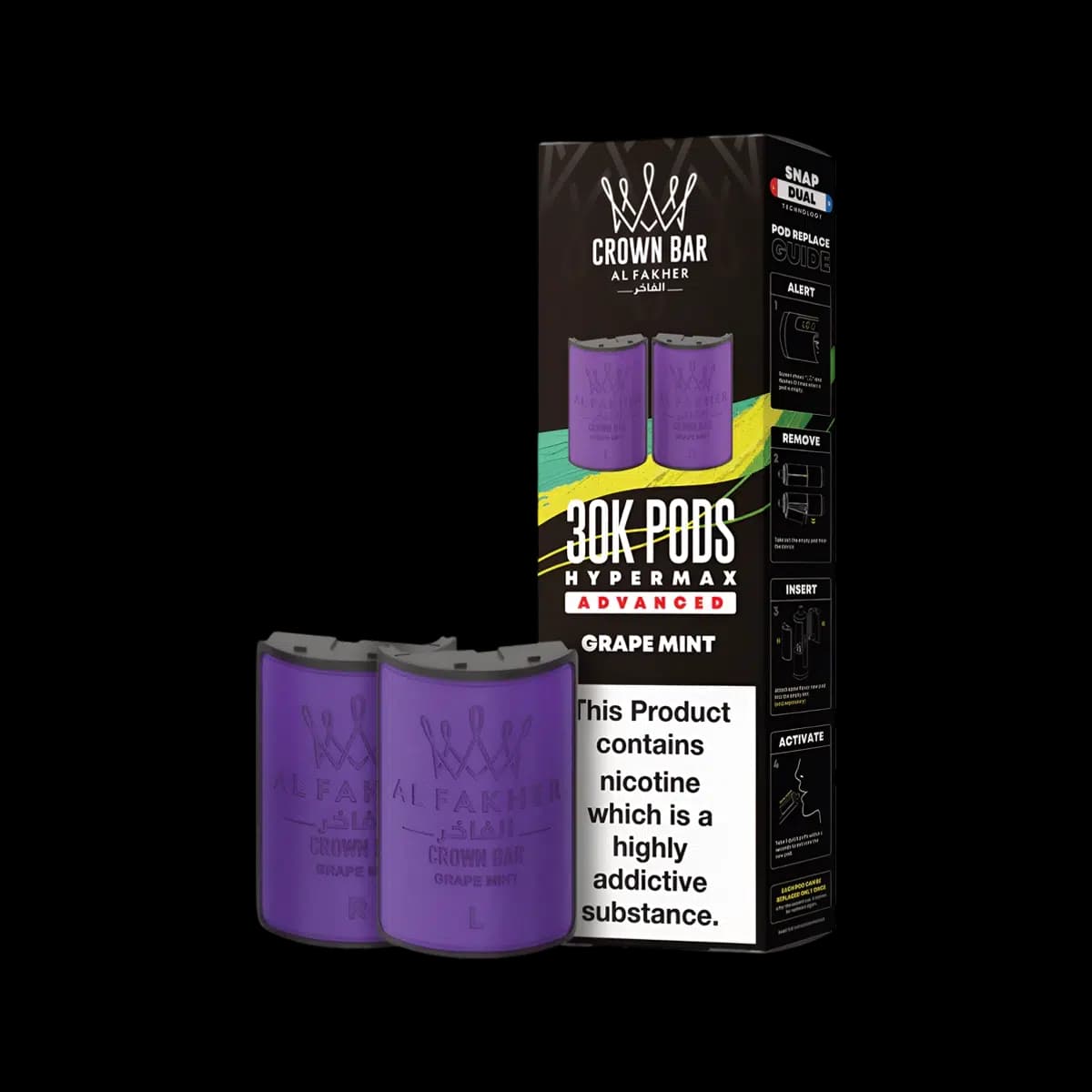 Grape Mint-Al Fakher 30K Hypermax Refill Pods