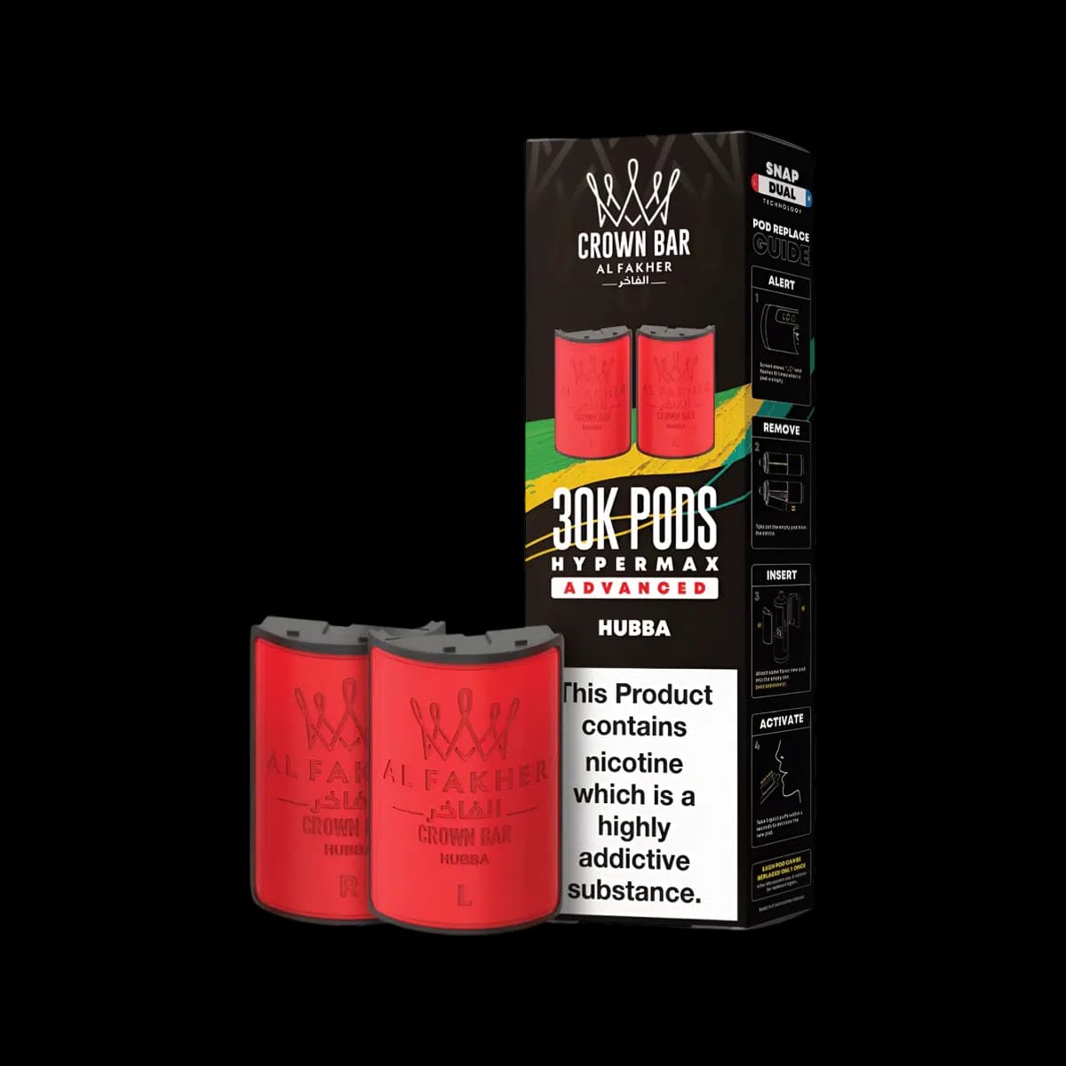 Hubba-Al Fakher 30K Hypermax Refill Pods