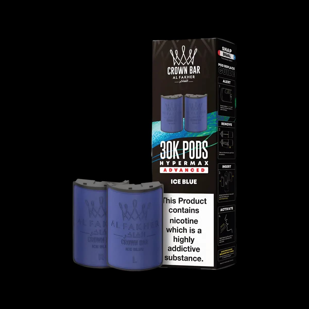 Ice Blue-Al Fakher 30K Hypermax Refill Pods