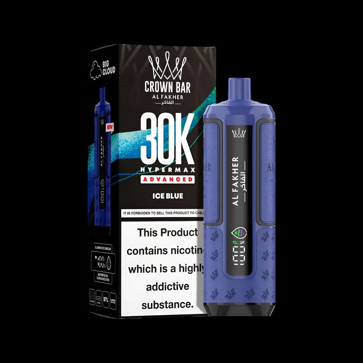 Ice Blue-Al Fakher Hypermax 30K Prefilled Vape Kit