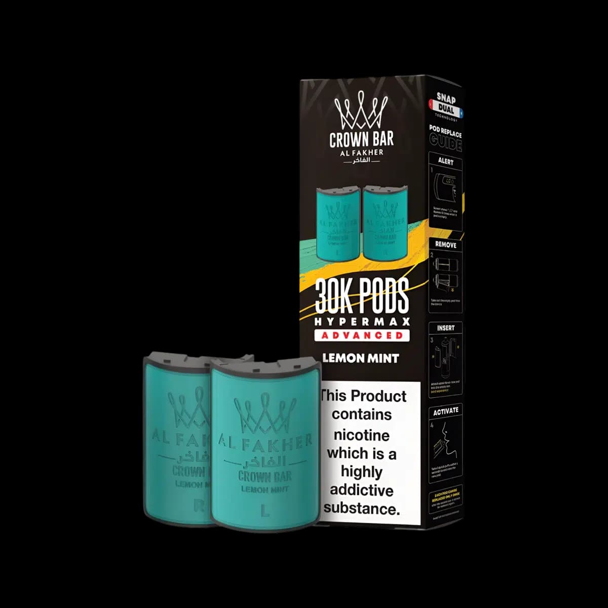 Lemon Mint-Al Fakher 30K Hypermax Refill Pods