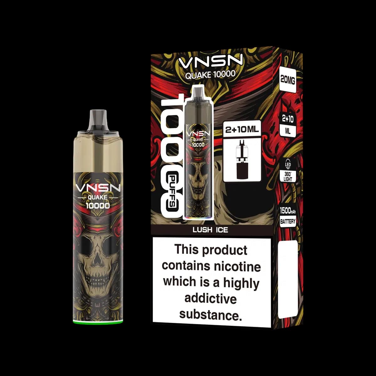 Lush Ice-VNSN Quake 10K Vape Kit