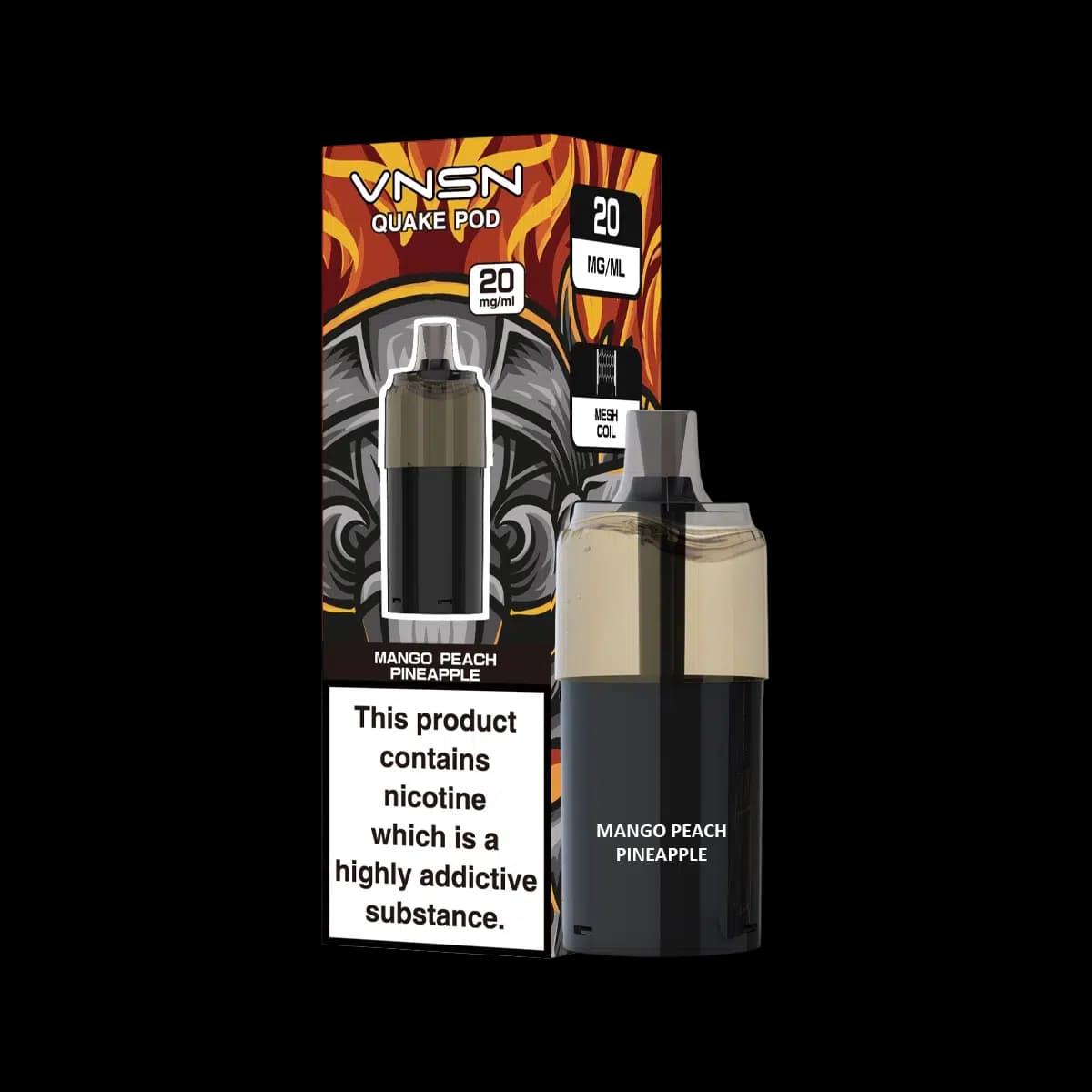 Mango Peach Pineapple-VNSN Quake 10000 Pod Refill Containers
