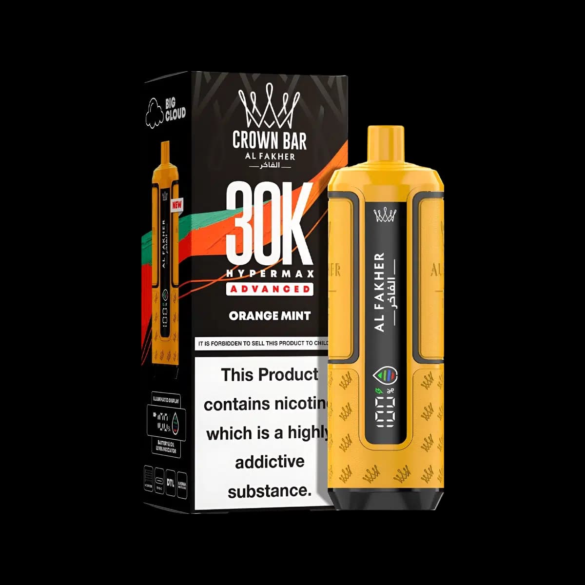 Orange Mint-Al Fakher Hypermax 30K Prefilled Vape Kit