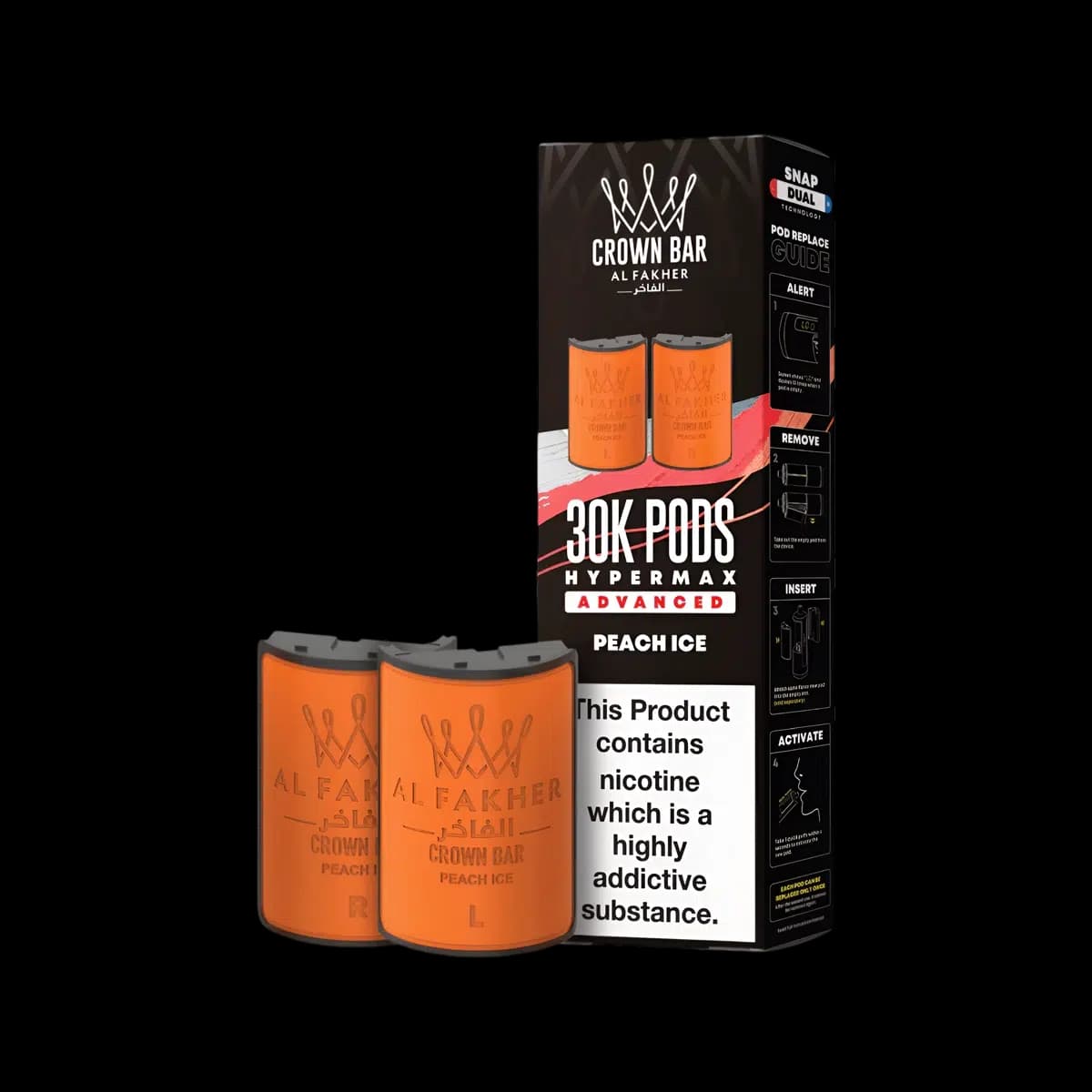 Peach Ice-Al Fakher 30K Hypermax Refill Pods