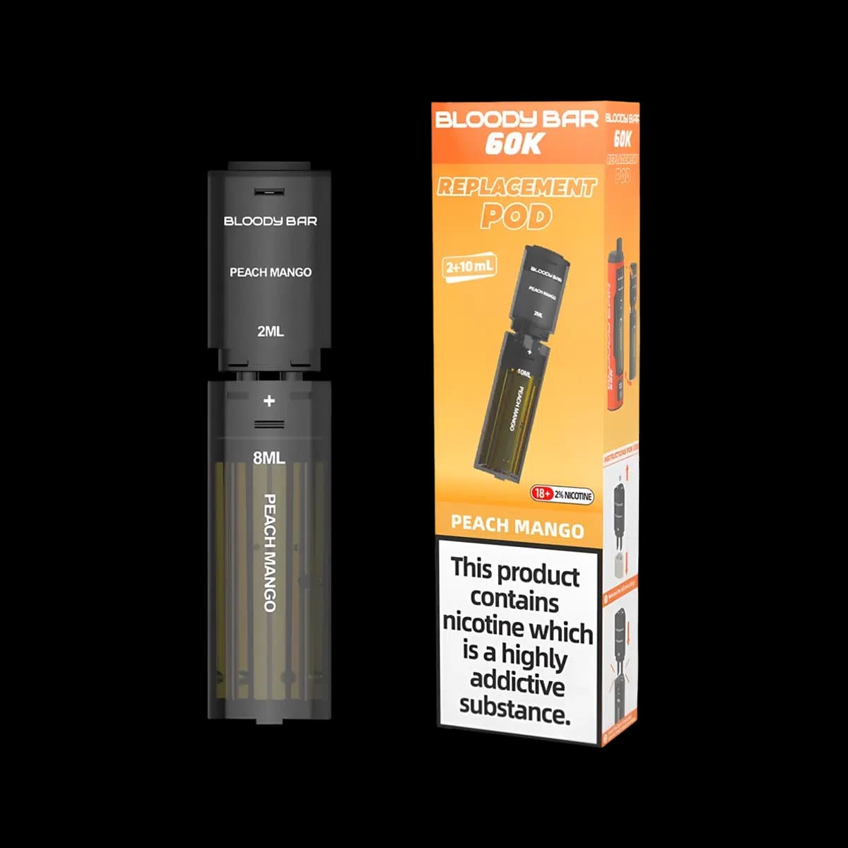 Peach Mango-Bloody Bar 60K Replacement Pod