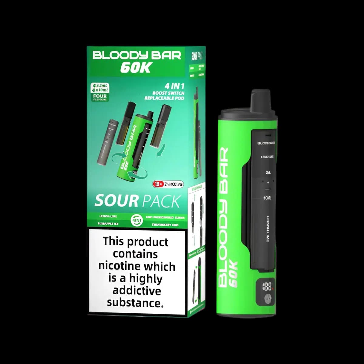 Sour Pack-Bloody Bar 60K Prefilled Vape Kit