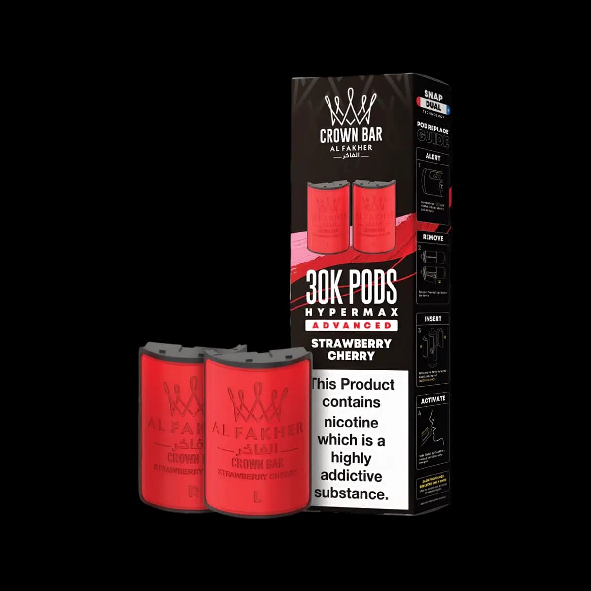 Strawberry Cherry-Al Fakher 30K Hypermax Refill Pods