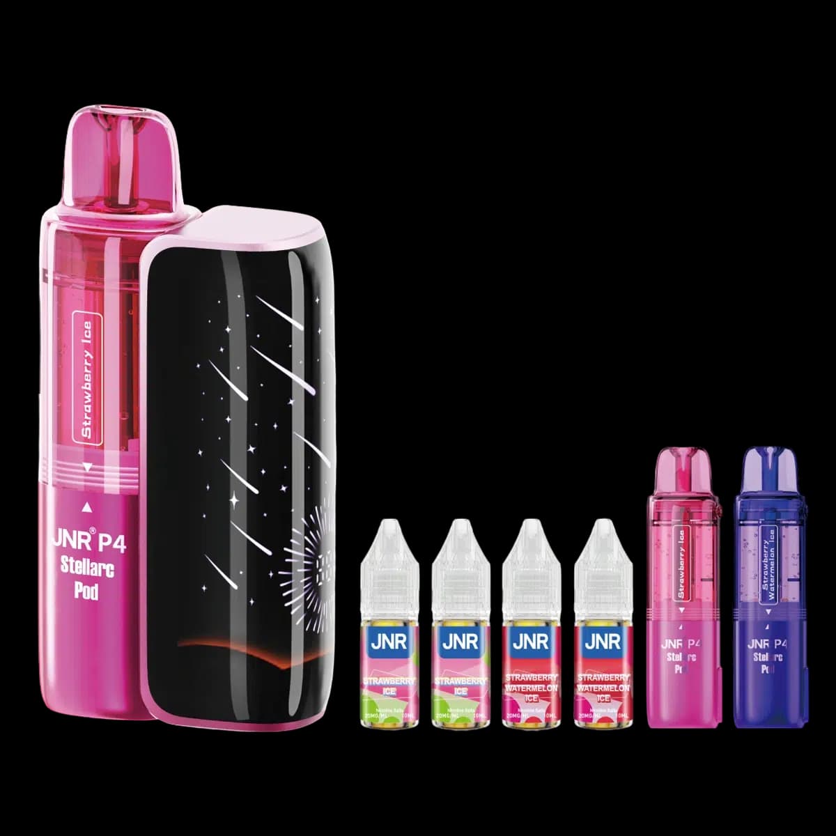 Strawberry Ice-Strawberry Watermelon Ice2-JNR P4 Stellarc 100K Vape Kit