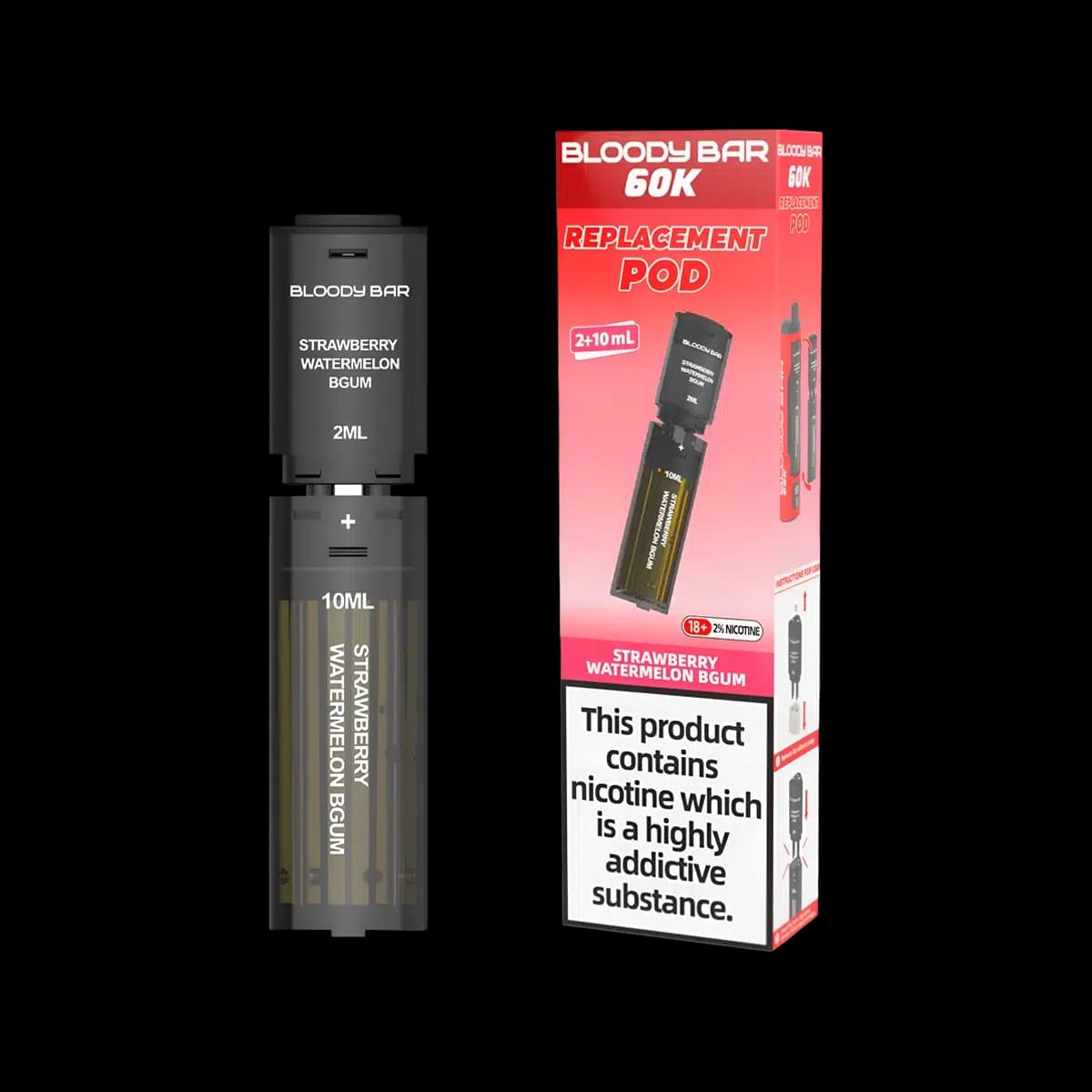 Strawberry Watermelon BGum-Bloody Bar 60K Replacement Pod