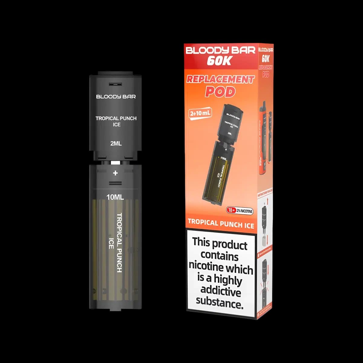 Bloody Bar 60K Replacement Pods - Pre-Filled Vape Pods