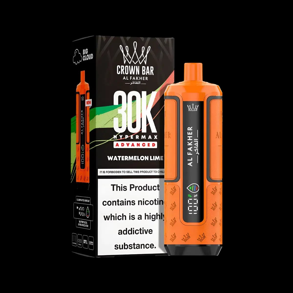 Watermelon Lime-Al Fakher Hypermax 30K Prefilled Vape Kit