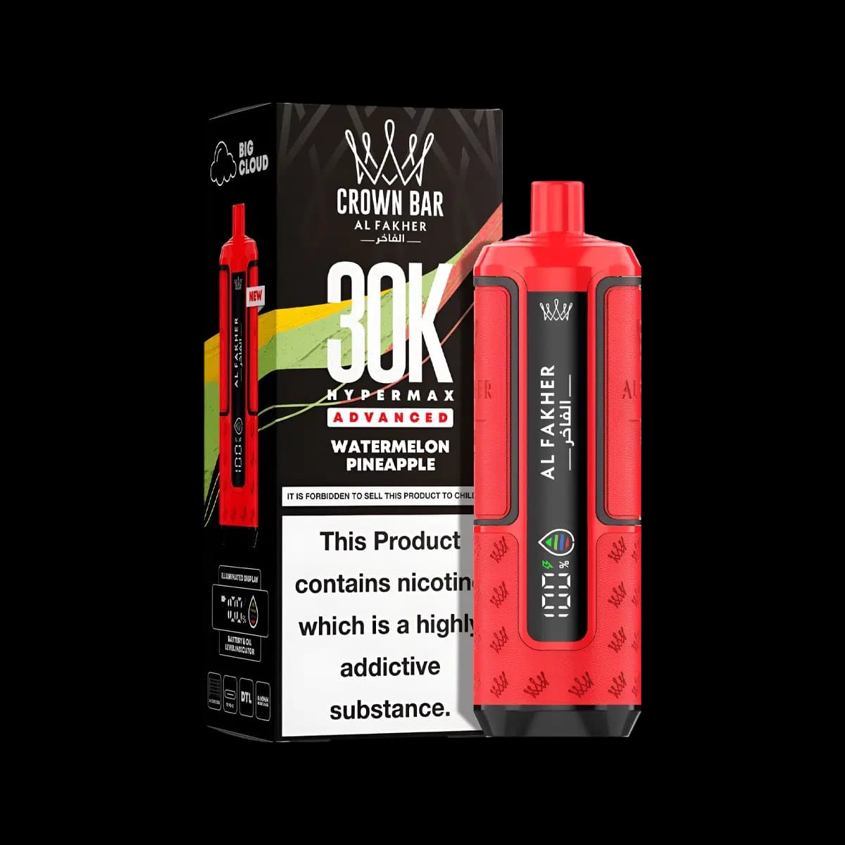 Watermelon Pineapple-Al Fakher Hypermax 30K Prefilled Vape Kit